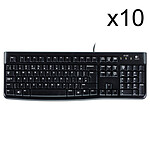 Logitech Keyboard K120 for Business (FR) (x10)