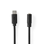 Nedis USB-C to 3.5 mm Jack Adapter Black.