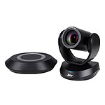 CONTEXTAVer VC520 Pro3[ :Il sistema di videoconferenza AVer VC520 Pro 2 include una videocamera Full HD con zoom ottico 12x, angolo di visione di 76° e rendering ottimale (True WDR, SmartFrame) e un microfono con altoparlante per conferenze].