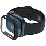 Belkin ScreenForce 2-in-1 Screen Protector for Apple Watch Series 9/8/7/SE 44/45 mm (Black).