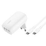 Belkin 67W USB-C 3-Port Charger with 2m USB-C to USB-C Cable.
