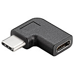 Goobay USB-C 3.0 male to USB-C female 90° angled adapter.