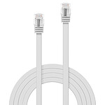 Lindy RJ45 flat cable category 6 U/UTP 0.3 m (White) .