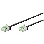 Goobay Cavo RJ45 Slim Cat 8.1 U/FTP 0,15 m (Nero) .