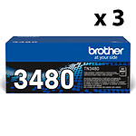 Brother TN-3480 (Negro) (x 3) .