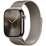 Apple Watch Series 10 GPS + Cellular 46 mm Natural Titanium Milanese Band M/L.