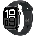 Apple Watch Series 10 GPS + Cellular 46 mm Jet Black Aluminium Sport Band Nero M/L.