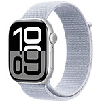 Apple Watch Series 10 GPS 46 mm Aluminium Silver Textile Sport Band .