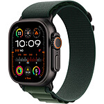 Apple Watch Ultra 2 GPS + Cellular 49 mm Titanium Black Alpine Dark Green Band L.