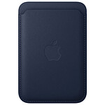 Cartera de piel para iPhone con MagSafe Azul intenso para Apple iPhone .