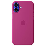 Funda de silicona Apple con MagSafe Fucsia Apple iPhone 16 Plus.