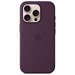 Custodia in silicone con MagSafe Plum Apple iPhone 16 Pro