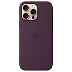 Funda de silicona Apple con MagSafe Ciruela iPhone 16 Pro Max.