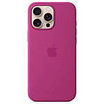 Custodia in silicone con MagSafe Fucsia Apple iPhone 16 Pro Max.