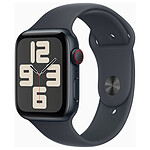 Apple Watch SE GPS + Cellular (2024) 44 mm Aluminium Midnight Sport Band M/L .