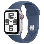 Apple Watch SE GPS + Cellular (2024) 40 mm Aluminio Plata Correa deportiva vaquera M/L .