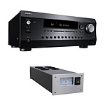 Integra DRX 2.4 Black + Taga Harmony PF-600 Silver[LDLCCONTEXT:Designed to offer you the best of today's technology and also thought for tomorrow, the Integra DRX 2.4 amplifier offers you 4K UHD and 8K UHD compatibility. This Integra DRX 2.4 amplifier is supplied here with Taga Harmony's PF-600 powe