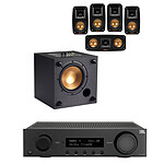 JBL MA310 Black + Klipsch Reference Theater Pack 5.0 + R-8SW