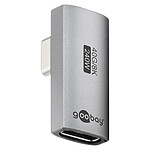 Goobay USB-C Male to USB-C Female Vertical 90° Rotating Adapter.