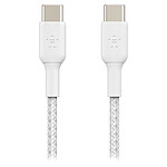 Belkin USB-C to USB-C rugged cable 60 W (white) - 2 m .