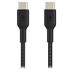 Cable resistente USB-C a USB-C Belkin 60 W (negro) - 2 m .