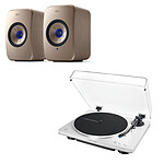 Audio-Technica AT-LP70XBT White + KEF LSX II Soundwave by Terence Conran 