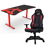 Arozzi Arena Torretta Desk Bundle (Rouge)