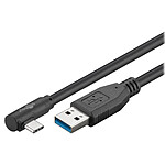 Goobay Cavo USB 3.0 UAB-C 90° a USB-A (0,5 m) Nero.