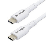 StarTech.com Câble USB-C vers USB-C 2.0 - 60W 3A PD - 1 m - Blanc