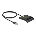 DeLock Lecteur de carte Smart USB 2.0 pour cartes à puce - Noir
