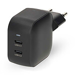 Nedis Chargeur mural 35W 2 ports USB-C GaN (Noir)