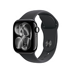 Apple Watch Series 11 GPS 42 mm Aluminium Noir de Jais Bracelet Sport Noir M/L