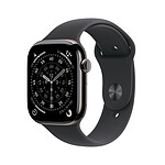 Apple Watch Series 11 GPS + Cellular 46 mm Titanium Slate Sport Band Black S/M