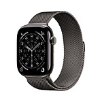 Apple Watch Series 11 GPS + Cellular 46 mm Titanium Slate Milanese Wristband S/M