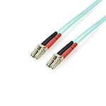 StarTech.com Cable de fibra óptica OM3 50/125 multimodo LC/LC dúplex - 3 m - Turquesa