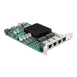 DeLock Carte réseau PCI Express x4 avec 4x Ethernet Gigabit PoE+