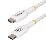 Cable USB-C a USB-C 2.0 StarTech.com - 240W 5A PD EPR - 2 m - Blanco