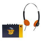 We Are Rewind Lecteur Cassette Amy Noir/Jaune + Muse M-206 CF Orange