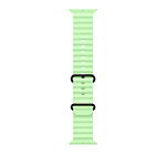 Apple Bracelet Océan 49 mm finition noir titane Vert Fluo