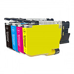 Multipack compatible Brother LC527XL (1x negro, 1x cian, 1x magenta, 1x amarillo)