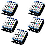 Megapack compatible Canon PGI-570XL/CLI-571XL (10x negro, 5x cian, 5x magenta, 5x amarillo)