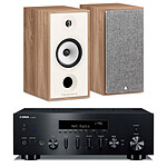 Yamaha R-N600A Noir + Triangle Borea BR04 Chêne clair