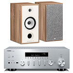 Yamaha R-N600A Argent + Triangle Borea BR04 Chêne clair