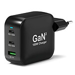 PORT Connect Chargeur Secteur USB-C Power Delivery 100W GaN + Câble 2m