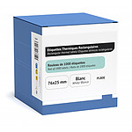 UPrint Rouleau de 1000 étiquettes adhésives blanches 76 x 25 mm pour PL80e