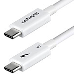 StarTech.com Câble USB-C Thunderbolt 5 Blanc (1 m)