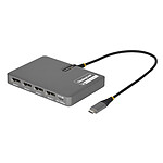 StarTech.com Adaptateur USB-C vers 4x DisplayPort 4K 60Hz + 1x port USB-A 2.0 + 1x port USB-C Power Delivery 140W