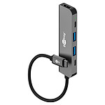 Goobay Hub Slim USB-C a 1x HDMI, 2x USB-C y 2x USB-A - Power Delivery 100W