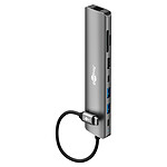 Goobay Hub Slim USB-C a 1x HDMI 2.0, 2x USB-C 3.0, 2x USB-A 3.0, 1x RJ45, 1x SD y 1 microSD - PD 100W