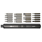 Goobay Tournevis électrique avec coffret de 20 embouts de précision